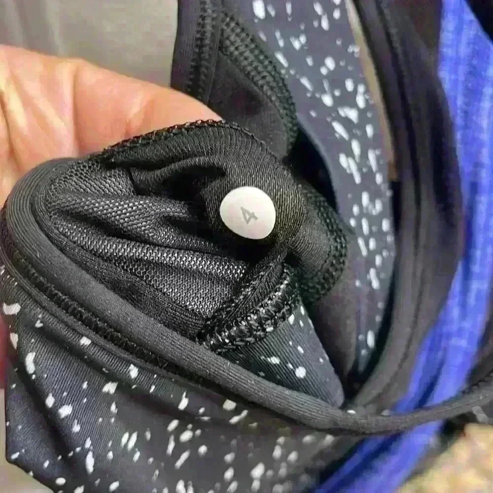 Lululemon Tough It Out Tank Heathered Sapphire Blue/ButterflTexture Blck/White